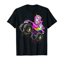Load image into Gallery viewer, Monster Truck Unicorn Birthday Party Monster Truck Girl Gift T-Shirt