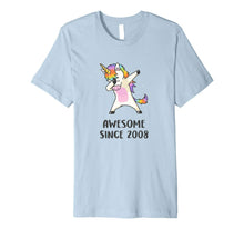 Load image into Gallery viewer, Dabbing Unicorn Birthday Girl Gift 10 Years Old Born in 2008