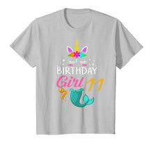 Load image into Gallery viewer, 11th Birthday Girl Unicorn Shirt Mermaid Tail 11 Years Old