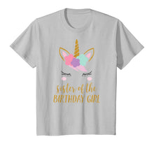 Load image into Gallery viewer, Cute Unicorn Sister Shirt, Sister of the Birthday Girl Tee