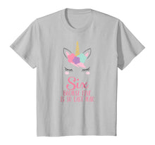 Load image into Gallery viewer, Kids Unicorn 6th Birthday Shirt, Birthday Girl Shirt 6