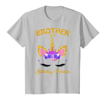 Load image into Gallery viewer, Brother of the Birthday Princess Unicorn Girl T Shirt Outfit