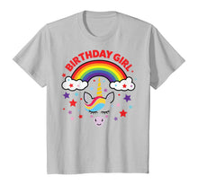 Load image into Gallery viewer, Birthday Girl Unicorn Tshirt: Happy B-day Rainbow Party Gift