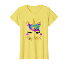 Load image into Gallery viewer, Big Sister Unicorn Birthday Girl T-Shirt Unicorn Gift Womens