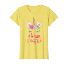 Load image into Gallery viewer, Womens Unicorn Nana of the Birthday Girl Shirt Matching Party Tee