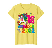 Load image into Gallery viewer, 18th Birthday Dabbing Unicorn Party Gift 18 Years Old Girl T-Shirt