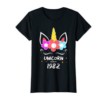 Load image into Gallery viewer, 37th Womens 1982 Unicorn Birthday Shirt