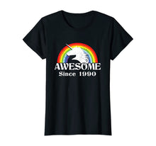 Load image into Gallery viewer, Rainbow Unicorn 30th birthday gift 30 Birthday T-Shirt