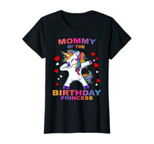 Load image into Gallery viewer, Mommy of the Birthday Princess Unicorn Girl T Shirt Outfit T-Shirt
