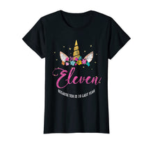 Load image into Gallery viewer, 11 Years Old Birthday Girl Gifts Unicorn 11th Birthday T-Shirt