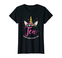 Load image into Gallery viewer, 10 Years Old Birthday Girl Gifts Unicorn 10th Birthday T-Shirt