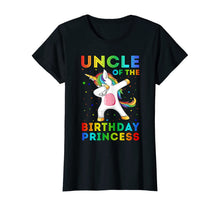 Load image into Gallery viewer, Uncle Of The Birthday Princess Unicorn Dabbing Shirt