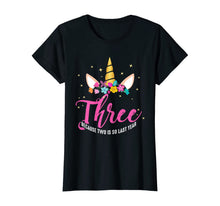 Load image into Gallery viewer, 3 Years Old Birthday Girl Gifts Unicorn 3rd Birthday T-Shirt