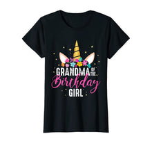 Load image into Gallery viewer, Grandma Of The Birthday Girl Grandma Gift Unicorn Birthday T-Shirt