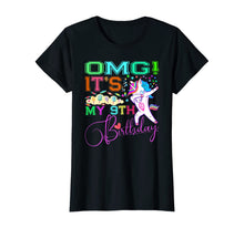 Load image into Gallery viewer, Emoji Unicorn Birthday TShirt For Girls 9 Years Old OMG