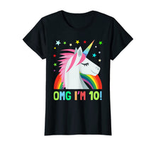 Load image into Gallery viewer, Unicorn Birthday Shirts For 10 Year Old Girls Boys OMG Gift