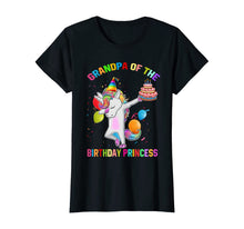 Load image into Gallery viewer, Mens Grandpa of the Birthday Princess Unicorn Outfit T-Shirt