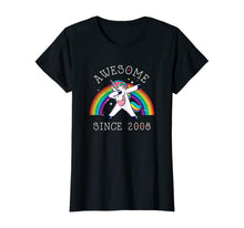 Load image into Gallery viewer, Dabbing Unicorn Birthday Girl Gifts 11 Years Old Since 2008 T-Shirt