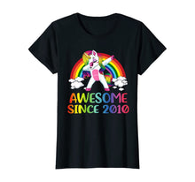 Load image into Gallery viewer, 10 Birthday Unicorn Dabbing Awesome Since 2010 T-Shirt