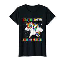 Load image into Gallery viewer, Brother of the Birthday Princess Unicorn Girl T-Shirt T-Shirt