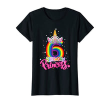 Load image into Gallery viewer, Birthday Princess Unicorn 6 Year Old 6th Birthday Girl Kids T-Shirt