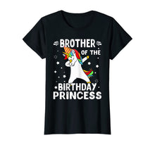 Load image into Gallery viewer, Dabbing Unicorn Brother Of The Birthday Princess Funny T-Shirt