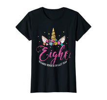 Load image into Gallery viewer, 8 Years Old Birthday Girl Gifts Unicorn 8th Birthday T-Shirt