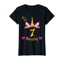 Load image into Gallery viewer, Unicorn Birthday Shirt For Girls OMG It's My 7th Birthday