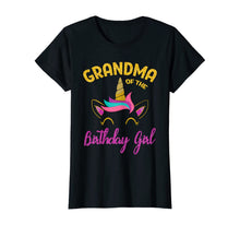Load image into Gallery viewer, Grandma of the Unicorn Birthday Girl T-Shirt Matching Shirt