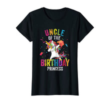Load image into Gallery viewer, Uncle of the Birthday Princess Gift Dabbing Unicorn Girl Dad T-Shirt