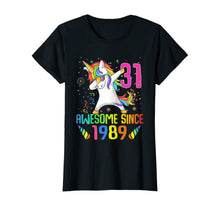 Load image into Gallery viewer, 31 Years Old 31th Birthday Unicorn Dabbing Shirt Girl Party T-Shirt