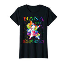 Load image into Gallery viewer, Nana of the Birthday Princess Unicorn Girl T-Shirt