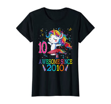 Load image into Gallery viewer, 10th Birthday Unicorn Awesome Since 2010 T-Shirt