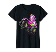 Load image into Gallery viewer, Monster Truck Unicorn Birthday Party Monster Truck Girl Gift T-Shirt