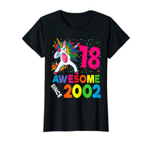 Load image into Gallery viewer, 18th Birthday Dabbing Unicorn Party Gift 18 Years Old Girl T-Shirt