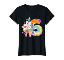 Load image into Gallery viewer, 6th Birthday Unicorn Shirt Gift for Girls Age 6 Tie Dye Tee T-Shirt