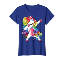 Load image into Gallery viewer, Dabbing Unicorn T shirt Girls Kids Women Rainbow Unicorns