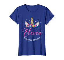 Load image into Gallery viewer, 11 Years Old Birthday Girl Gifts Unicorn 11th Birthday T-Shirt