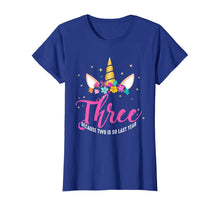 Load image into Gallery viewer, 3 Years Old Birthday Girl Gifts Unicorn 3rd Birthday T-Shirt