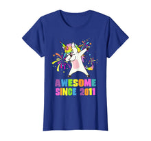 Load image into Gallery viewer, 9 Years Old 9th Birthday Awesome Since 2011 Unicorn T-Shirt