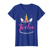 Load image into Gallery viewer, 12 Years Old Birthday Girl Gifts Unicorn 12th Birthday T-Shirt