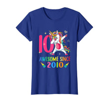 Load image into Gallery viewer, 10 Years Old 10th Birthday Unicorn Dabbing Party T-Shirt