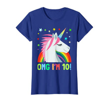 Load image into Gallery viewer, Unicorn Birthday Shirts For 10 Year Old Girls Boys OMG Gift