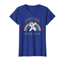Load image into Gallery viewer, Dabbing Unicorn Birthday Girl Gifts 11 Years Old Since 2008 T-Shirt