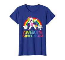 Load image into Gallery viewer, 10 Birthday Unicorn Dabbing Awesome Since 2010 T-Shirt