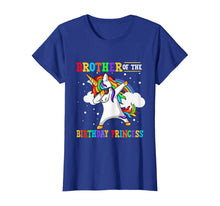 Load image into Gallery viewer, Brother of the Birthday Princess Unicorn Girl T-Shirt T-Shirt