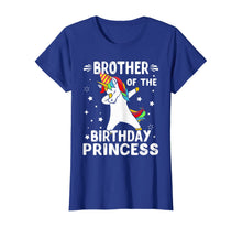 Load image into Gallery viewer, Dabbing Unicorn Brother Of The Birthday Princess Funny T-Shirt
