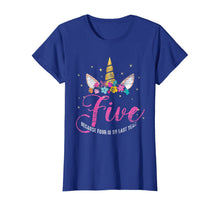 Load image into Gallery viewer, 5 Years Old Birthday Girl Gifts Unicorn 5th Birthday T-Shirt