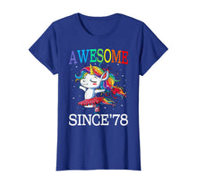 Load image into Gallery viewer, Unicorn 42nd Birthday Gift Rainbow 1978 42 Years Old T-Shirt
