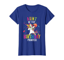 Load image into Gallery viewer, Aunt of the Birthday Princess Gift Dabbing Unicorn Girl Mom T-Shirt